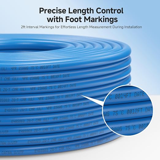 Cable Matters 10Gbps in-Wall Riser Cat 6A Bulk Ethernet Cable - 1000ft - Image 5