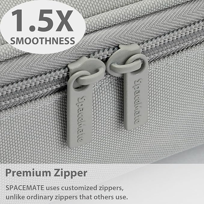 Pencil Case Pouch Box Bag School Supplies Girls Boys Kids, Cute Preppy Stuff Large Big Capacity Aesthetic Pen Organizer, Back to College Stationary, Light Gray, Standard Stlye, 1800ml