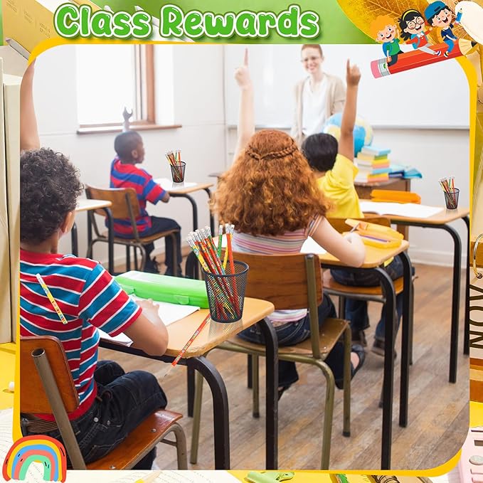 Tenceur 120 Pcs 3rd Graders Pencils, 3 Motivational Cute Pencils Bulk with Erasers for Kids Student Teacher Classroom Reward Back to School Supplies