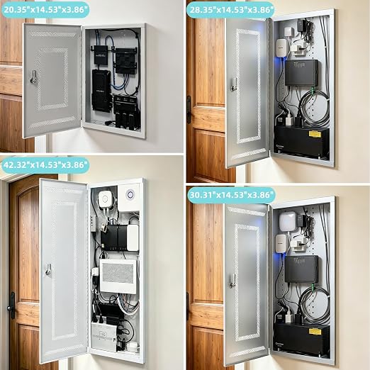 XMK 42 Inch Media Enclosure, WiFi Electrical Box, Cable Management Box - Image 7