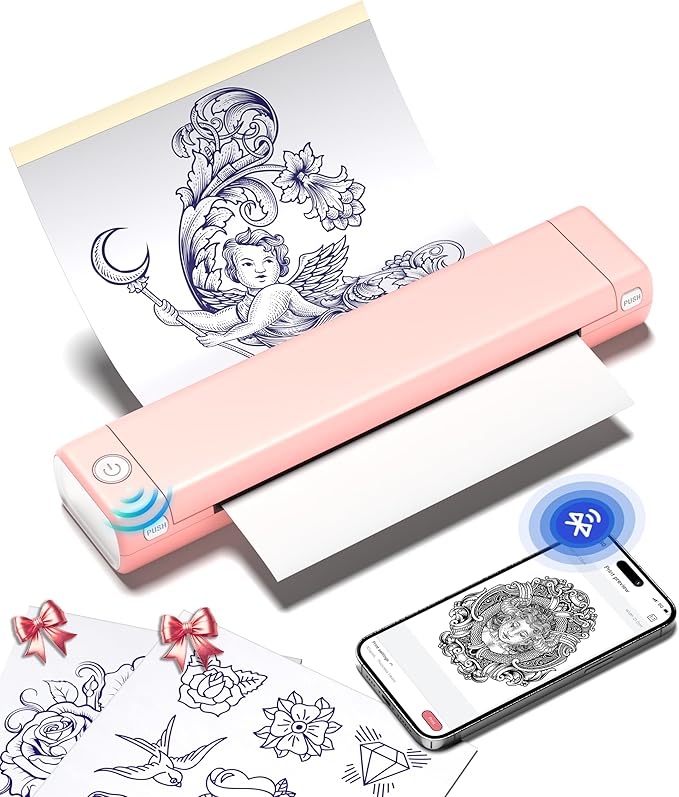 Phomemo Tattoo Stencil Printer, M08F Wireless Thermal Tattoo Printer by Phomemo