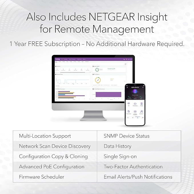 NETGEAR 52-Port PoE Gigabit Ethernet Smart Switch- Managed, - Image 4