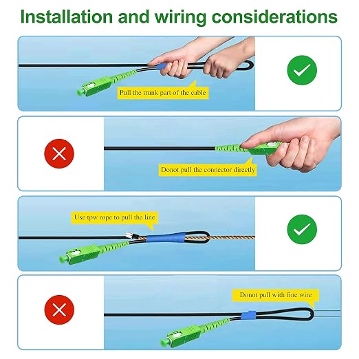 SC/APC to SC/APC Fiber Optic Internet Cable, Outdoor Armored Single Mode Patch - Image 6