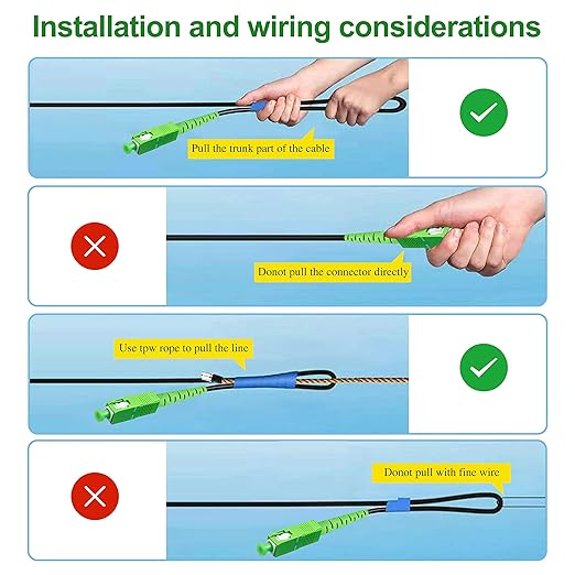 200 Meters Low Friction Outdoor Armored SC/APC to SC/APC Fiber Optic Internet - Image 6