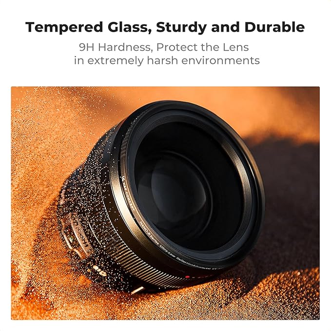 K&F CONCEPT 52mm Shockproof & Ultra Low Reflectivity MCUV Lens Protection Filter - Image 3