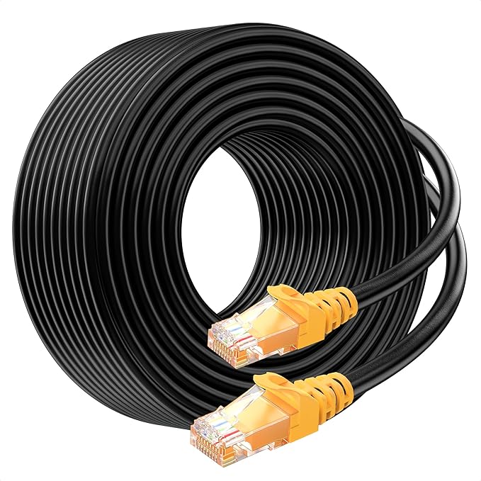 Cable Matters 10Gbps Pure Copper 24 AWG Cat 6A Ethernet Cable - 200ft by CableMatters
