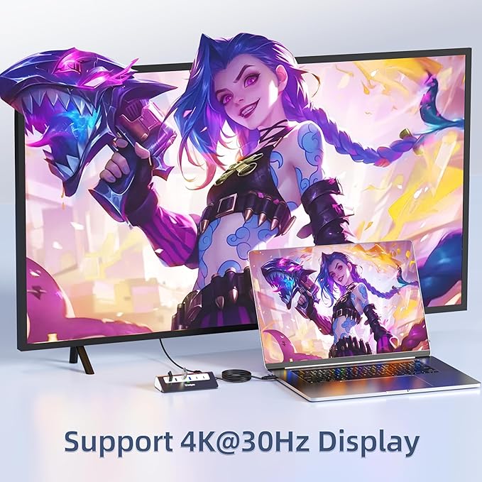 9-in-1 USB-C Docking Station - 4K HDMI, PD 100W, 3 Type A/C 3.0 5Gbps, 2 Type-A 2.0, SD/TF, Aluminum USB C Hub Compatible with MacBook, iPad, iPhone 16/15