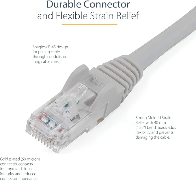 StarTech 20ft CAT6 Ethernet Cable - Image 3
