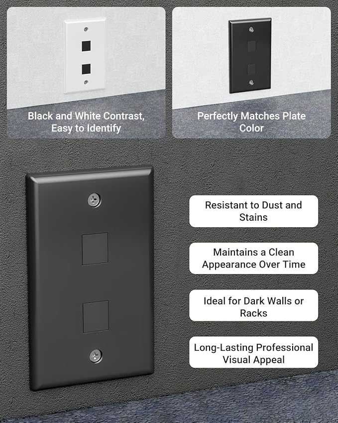 VCE UL Listed Blank Keystone Jack Inserts - Image 6