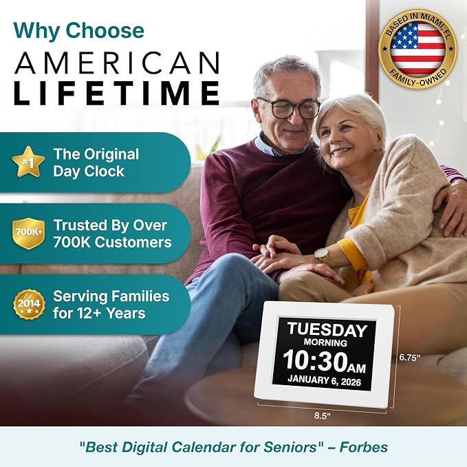 American Lifetime 【New 2026】 Dementia Digital Clock - Image 2