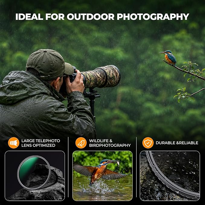 K&F CONCEPT 77mm Circular Polarizers Filter Super Slim - Image 5