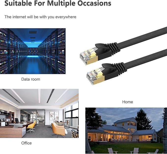 Cat 7 Ethernet Cable 25 ft High Speed 10Gbps 600MHz, Shielded Ethernet Cord - Image 6