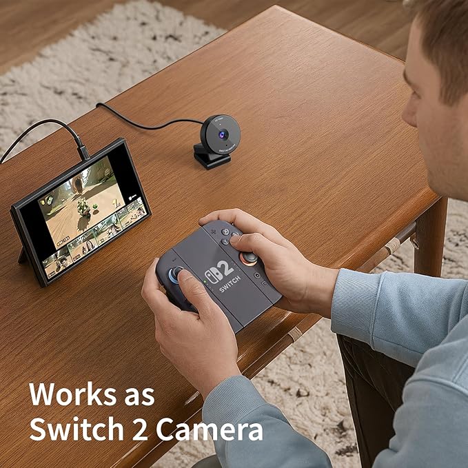 EMEET C950 Webcam for PC, 1080P Webcam with Microphone&Privacy Cover, Auto Light Correction, 70° FOV for Personal Use, Plug&Play Web Cam Protect Data, Perfect for Office Professionals&Remote Workers