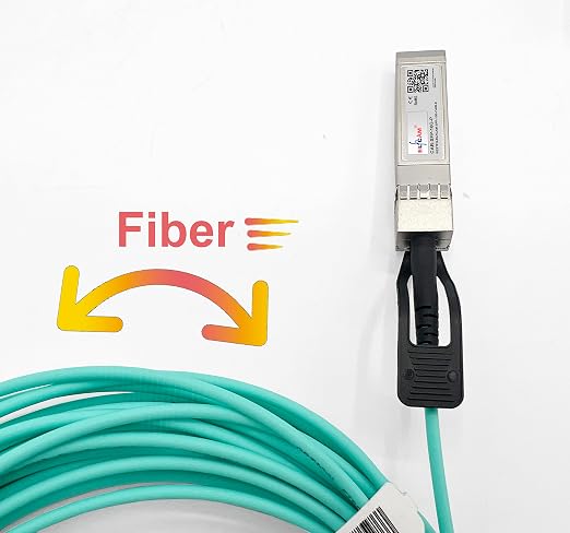 Elfcam® - 70m/229.65ft Fiber Optic Cable OM3 SFP+ to SFP+ AOC 10Gbps, Compatible - Image 5