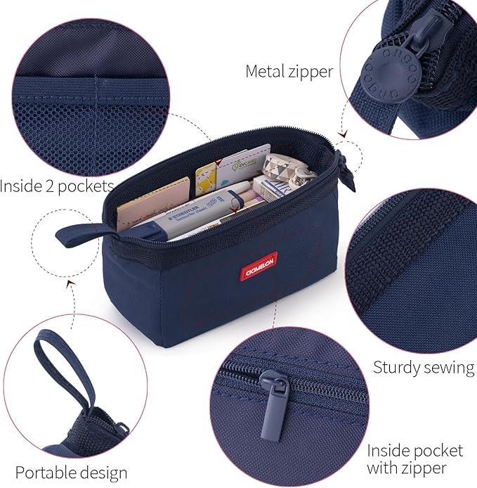 CICIMELON Pencil Case Large Capacity Pencil Pouch Pen Bag for School Teen Girl Boy Men Women