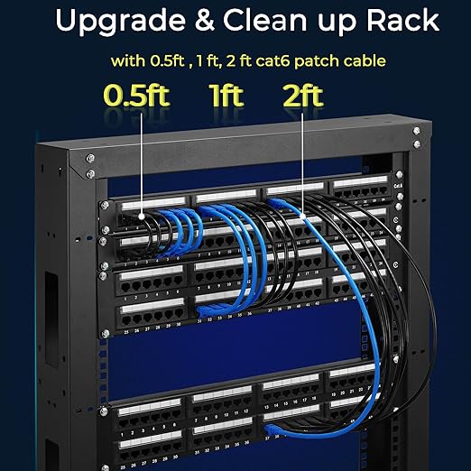 Rapink Patch Cables Cat6 7ft, Ethernet Patch Cable 10G, Cat 6 Patch Cable - Image 4