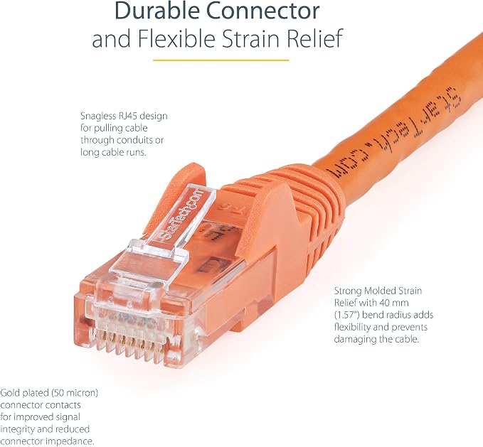 StarTech 35ft CAT6 Ethernet Cable - Image 3