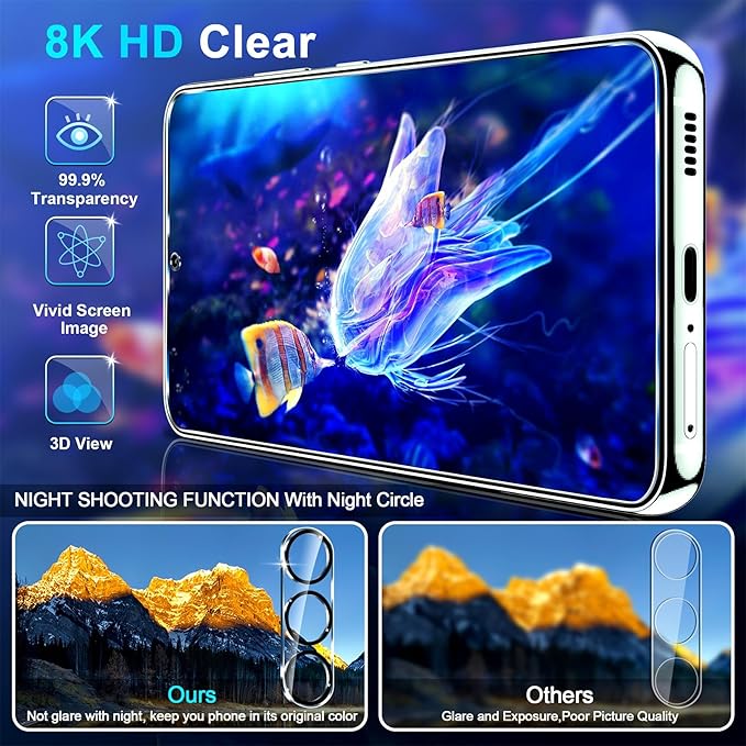 firtstnow 3 Pack for Samsung Galaxy S26 Plus Screen Protector Tempered Glass + - Image 3