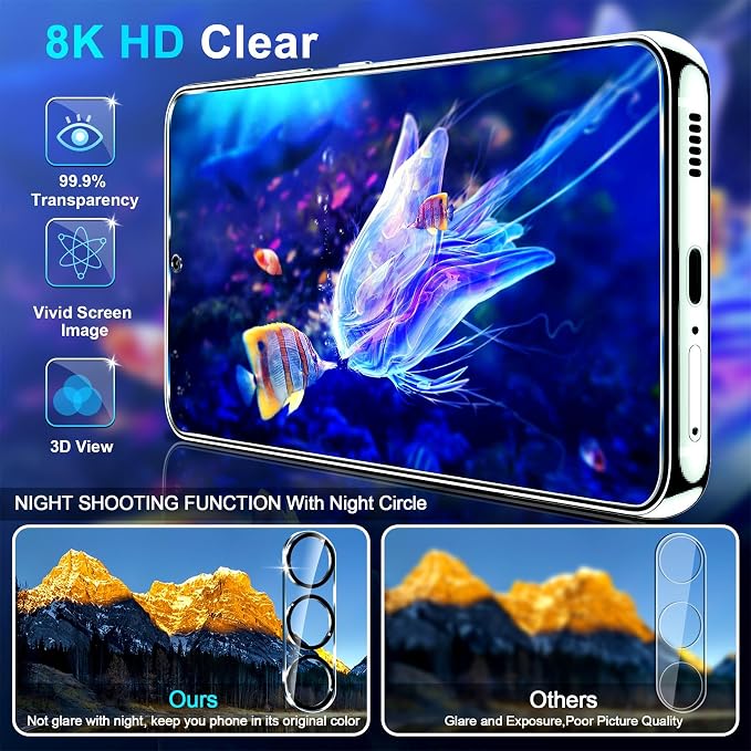 firtstnow 3 Pack for Samsung Galaxy S24 FE Screen Protector Tempered Glass + 3 - Image 3