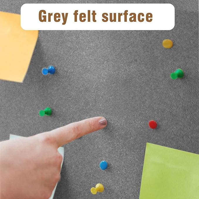 48"x34" Enclosed Bulletin Board, Outdoor Lockable Weather-Resistant Aluminum Cork Noticeboard for School & Office, Black Frame w/Grey Flet