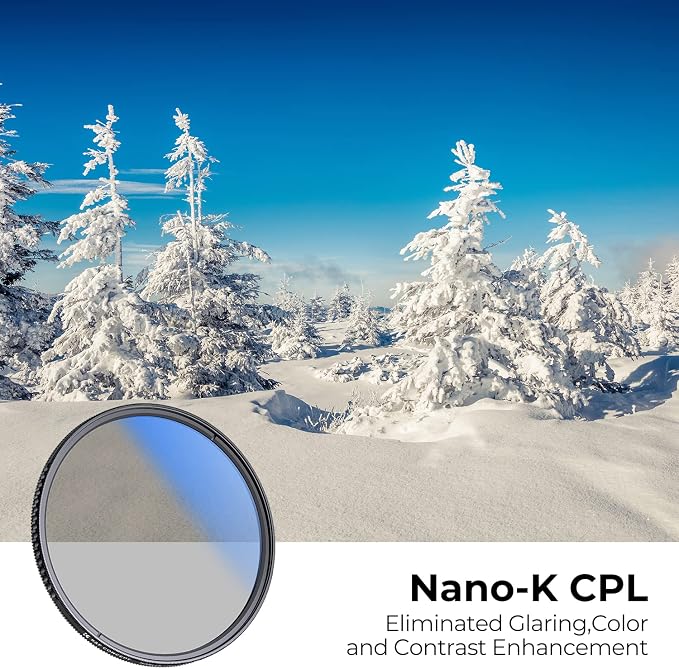 K&F CONCEPT 62mm Circular Polarizer Filter Ultra-Slim 18 Multi-Coated Optical - Image 2