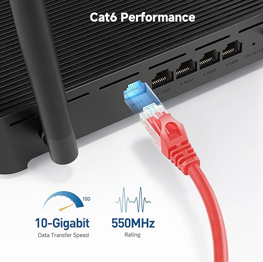 Cable Matters 10Gbps Snagless Cat 6 Ethernet Cable - 5ft - Image 3