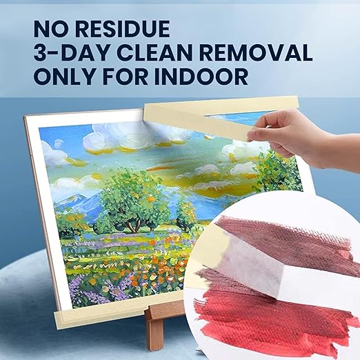 General Purpose Masking Tape Beige White 0.94 Inches x 60 Yards, Bulk Painters Tape for Painting, Labeling, DIY Arts Crafts, Home Office School Projects, 36 Rolls