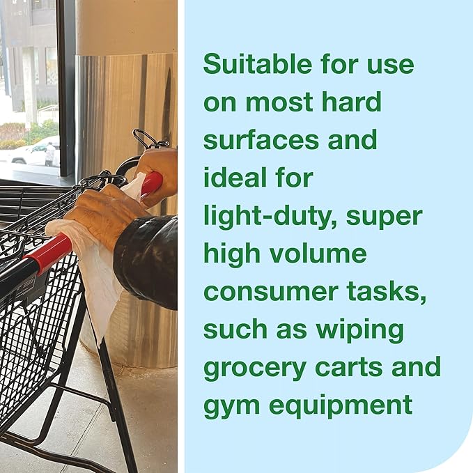 Everwipe by Tork Light-Duty Surface Cleaning Wet Wipe Jumbo Rolls White W12, Cleans and Deodorizes, 2 x 2500 wipes, 192816