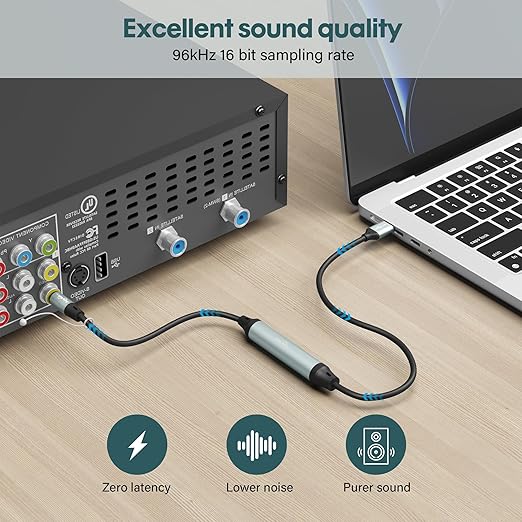 Adoreen Unidirectional USB A 2.0 to Toslink Digital Optical Audio Cable 4 Ft - Image 5