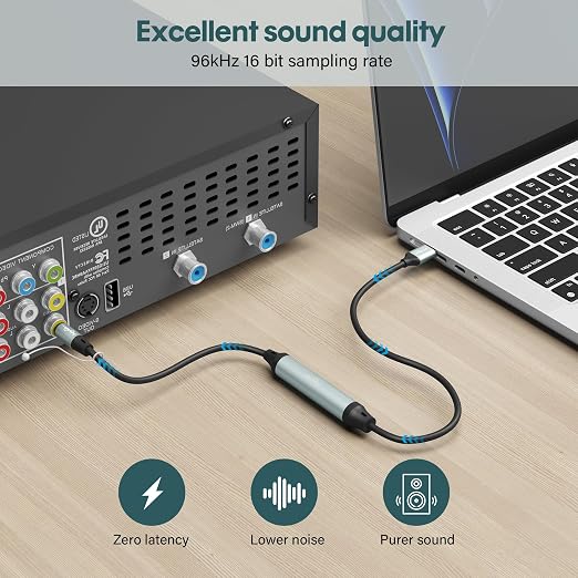 Adoreen Unidirectional USB A 2.0 to Toslink Digital Optical Audio Cable 10 Ft - Image 5