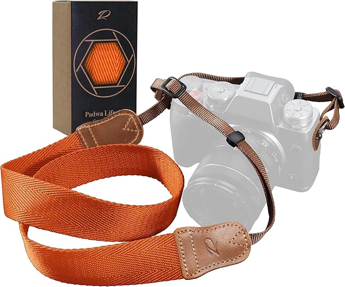 Padwa Lifestyle Orange Camera Strap by PadwaLifestyleCameraStrap