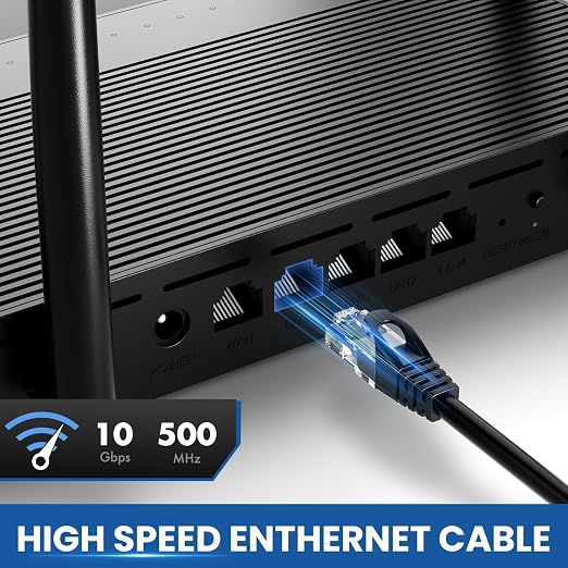 Ultra Clarity Cables Cat6 Ethernet Cable, 12 Feet LAN, utp Cat 6, Network Cord - Image 2