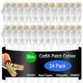 Cat6a Slim Ethernet Patch Cable 1.5 ft, Cat6a Patch Cable by Lysymixs