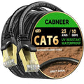 Cat 6 Ethernet Cable 125 ft, Outdoor & Indoor 23AWG 10Gbps High Speed, by CABNEER
