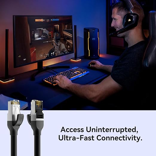 BENFEI Cat 7 Ethernet Cable 20FT, 10Gbps 600MHz High Speed RJ45 LAN Network - Image 8