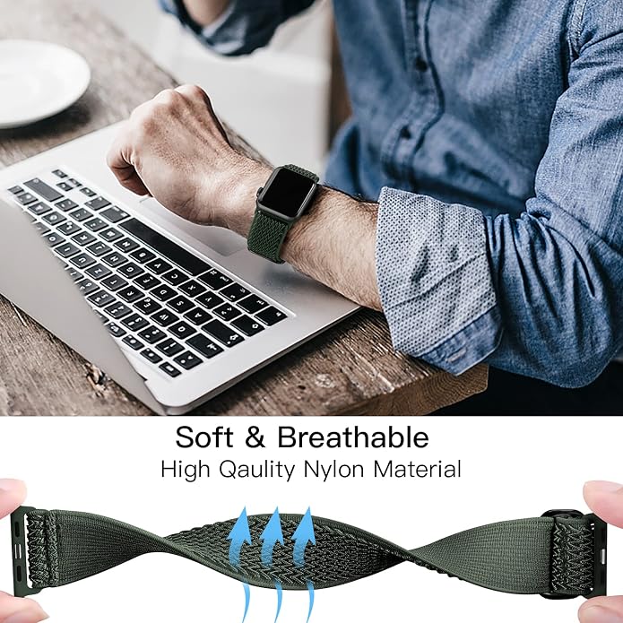 Lerobo Stretchy Nylon Solo Loop Band, Compatible - Image 6