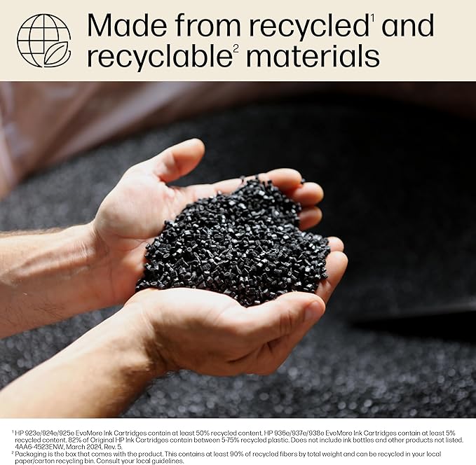 HP 936e Black EvoMore Ink Cartridge Printers | Works with Printer Series: OfficeJet 9120, Pro 9100, Pro Wide Format 9700 | Carbon Neutral | 4S6V6LN