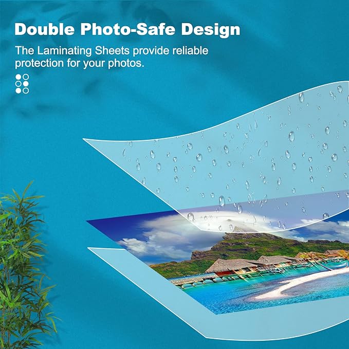 5 Mil Laminating Sheets, Holds 8.5 x 11 Inch Sheets 300 Pack, Thermal Laminating Pouches for Laminator, 9 X 11.5-inches/Letter Size Thermal Laminating Paper, Round Corner