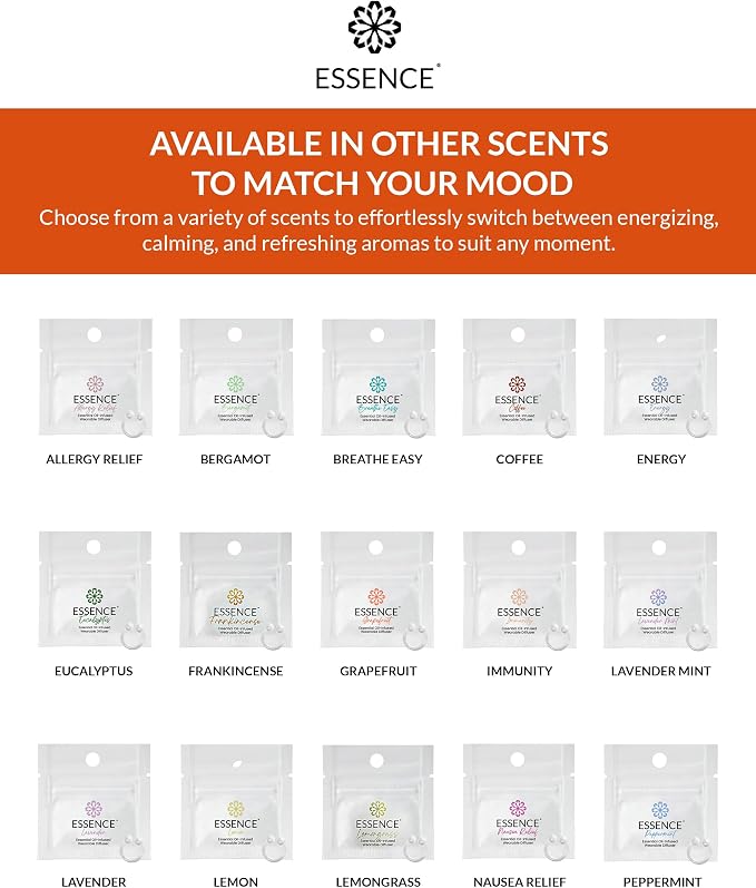 Essence Wearable Aromatherapy Nasal Diffuser – Orange Essential Oil Nose Ring - Image 8