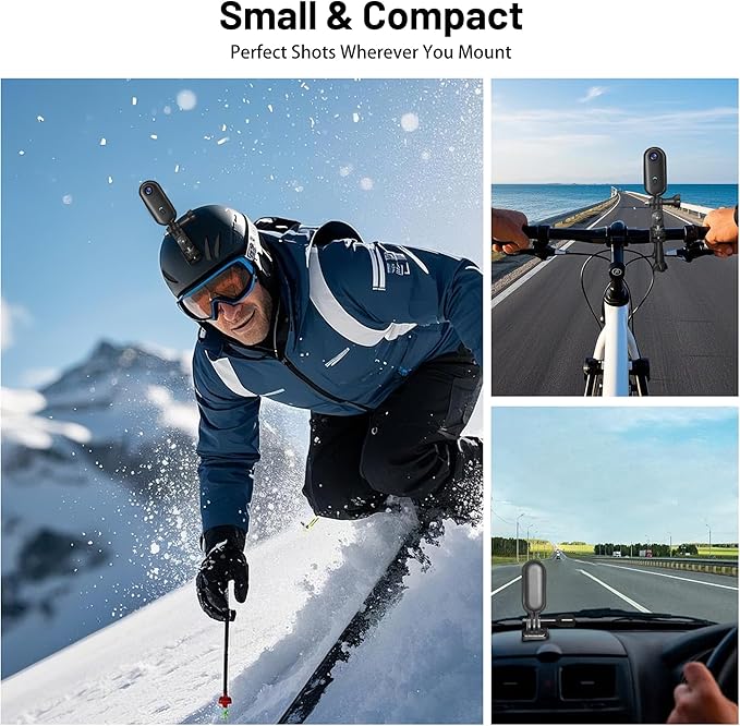 4K Mini WiFi Action Camera 64GB Thumb POV Portable Body Cam Wearable Video - Image 5