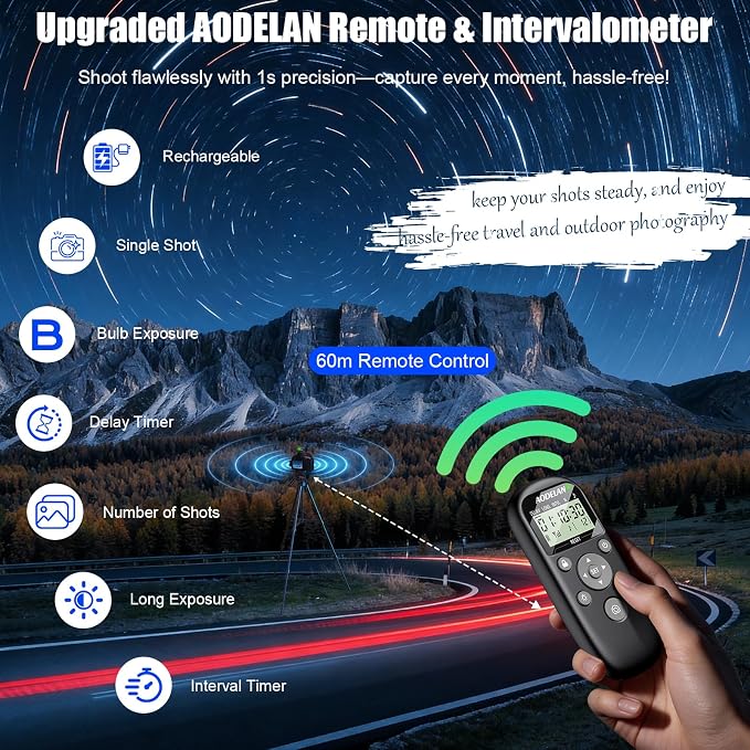 for Canon Cameras Wireless Rechargeable Timer Shutter Release Remote Control - Image 2