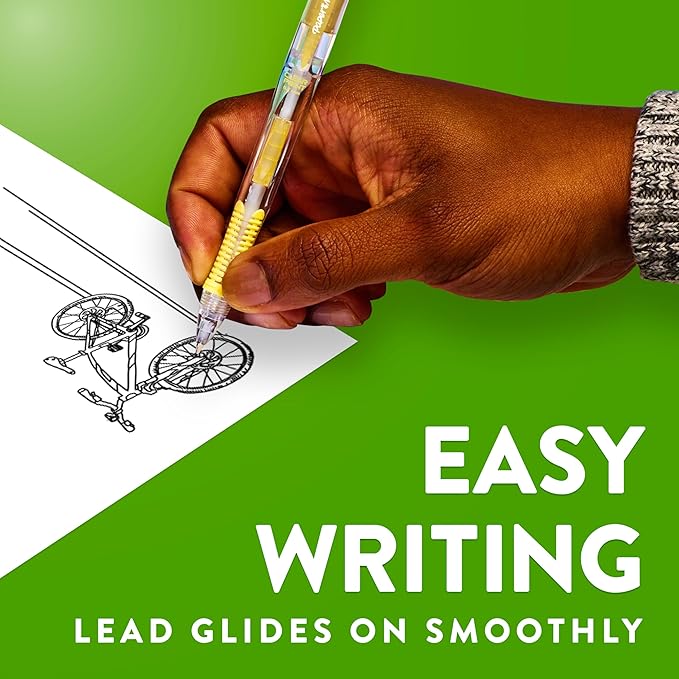 Paper Mate Clearpoint Mechanical Pencils 0.7mm HB #2 Pencils Lead Office Supplies School Supplies Teacher Drawing Drafting Assorted Barrel Colors 6 Count