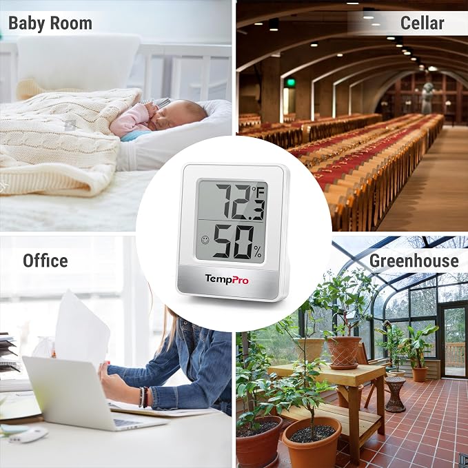 TempPro TP49 Digital Hygrometer Indoor Thermometer Humidity Meter Room - Image 8