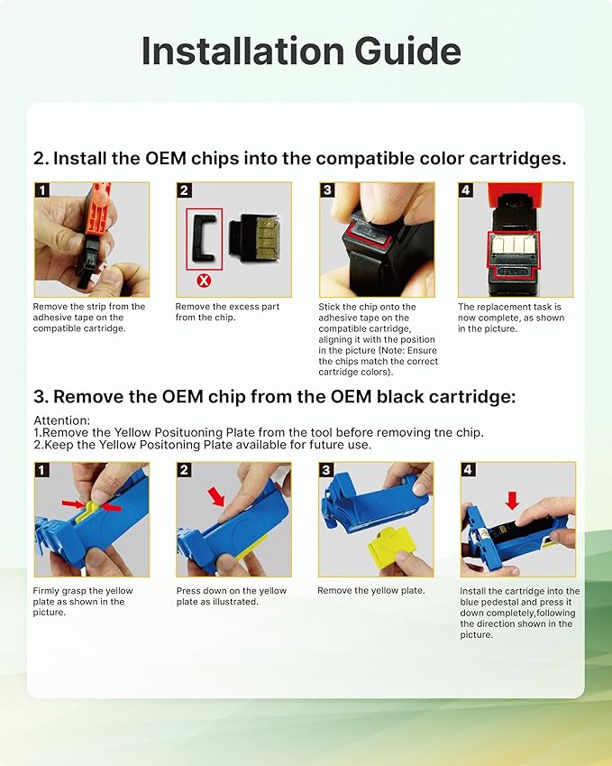 923 Ink Cartridges for HP Printers Replacement for HP Ink 923 923XL 923e Use with OfficeJet Pro 8135e 8130e 8139e 8138e 8122e 8120 8124e 8125e 8130 8132e 8134e Printer (Black Cyan Magenta Yellow)