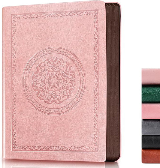 2025 Leather Vintage Journal Notebook,300 Pages,Leather Softcover Lined Journal Notebooks for Women Men,Notebook Journals for Writing Travel,Business,Office,8.5'' X 11.3''