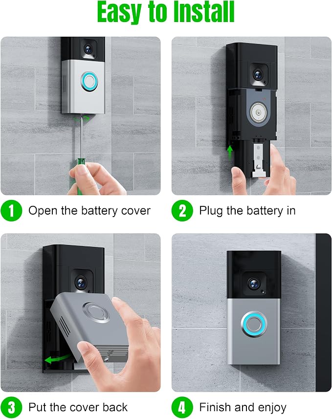 Replacement Battery for Ring Camera, Spotlight and Stick Up Cam, LED Display - Image 5