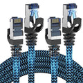 Cat8 Ethernet Cable 15 ft 2 Pack, High Speed 40Gbps 2000MHz, Compatible by CABNEER