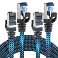 Cat8 Ethernet Cable 12 ft 2 Pack, High Speed 40Gbps 2000MHz, Compatible by CABNEER