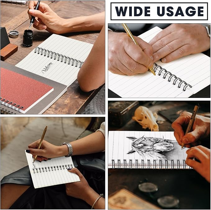 Jutom 18 Pcs Small Spiral Notebooks Memo Pads 3x5 Bulk Small Pocket Notebooks Mini Notepads with Lined Pages Mini Journals for Office Back to School Work Writing Supplies, 120 Pages (Rose Gold)