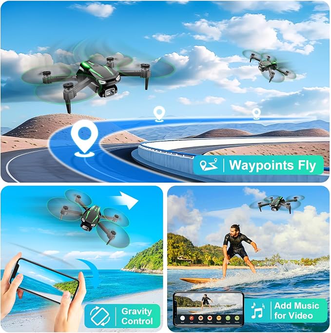 Drone with Camera, 1080P HD FPV Foldable Drone - Image 4